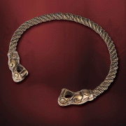 Viking Dragon Torque Necklace. Windlass. Brass. Collar Vikingo Dragon. Latón. Marto